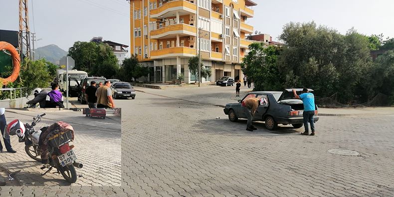 MOTOSİKLET SÜRÜCÜSÜ HASTANELİK OLDU