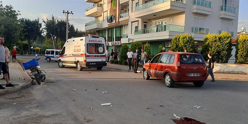 FECİ KAZADA 2 KİŞİ YARALANDI