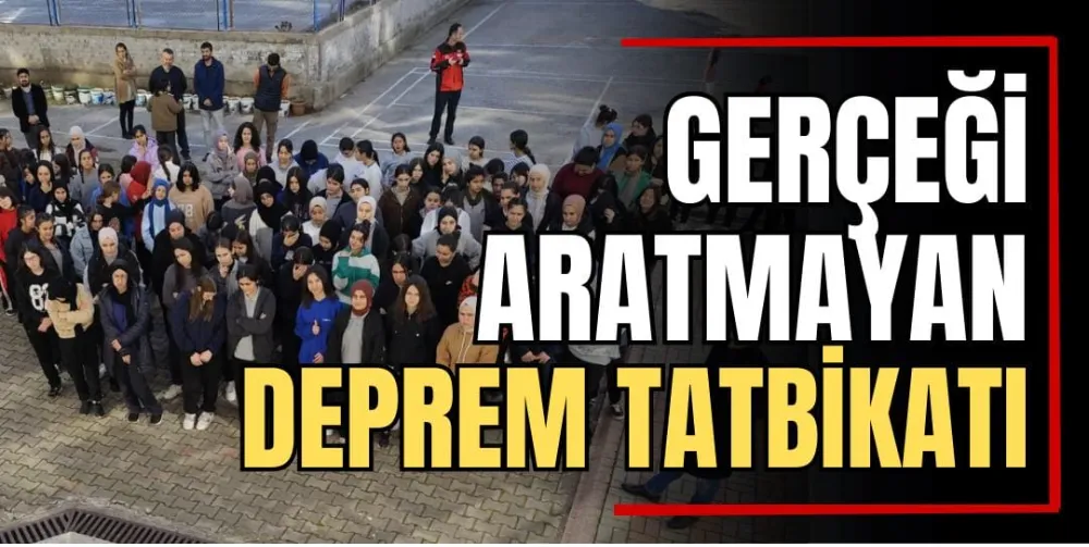 Gerçeği Aratmayan Deprem Tatbikatı