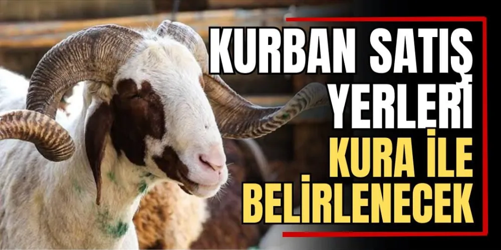 Kurban Satış Yerleri Kura ile Belirlenecek 