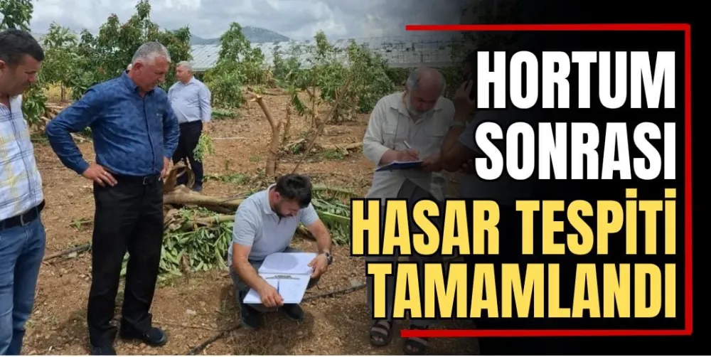 Hortum Sonrası Hasar Tespiti Tamamlandı 