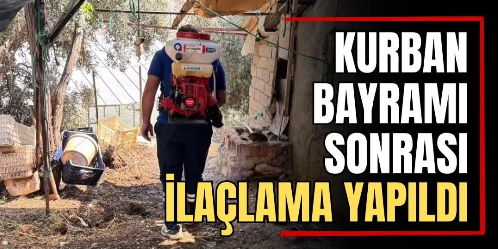 Kurban Bayramı Sonrası İlaçlama Yapıldı 