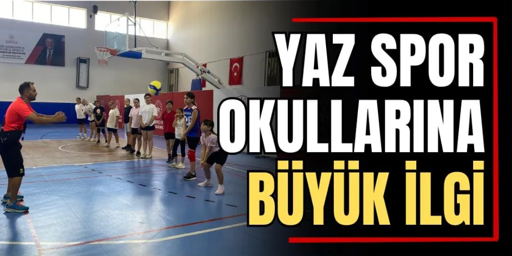 Yaz Spor Okullarına Büyük İlgi 