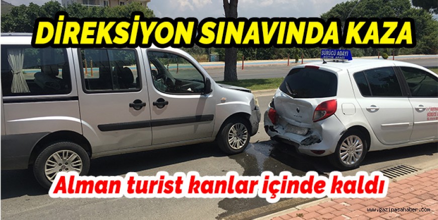 DİREKSİYON SINAVINDA KAZA:3 YARALI 