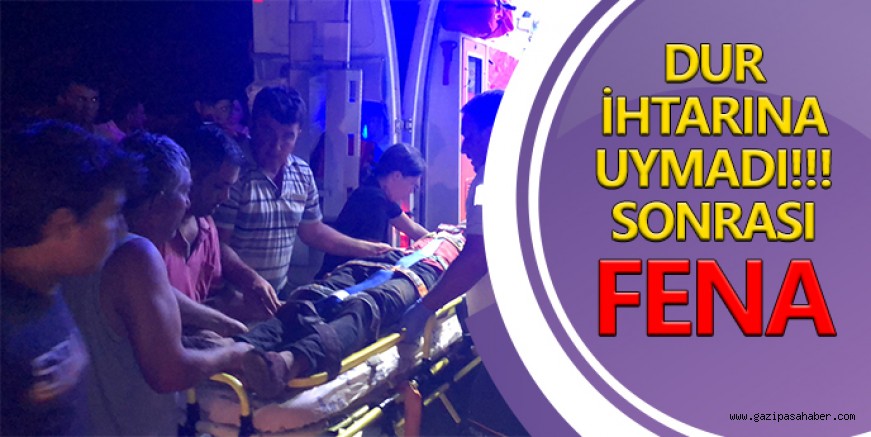 DUR İHTARINA UYMADI! SONRASI FENA 