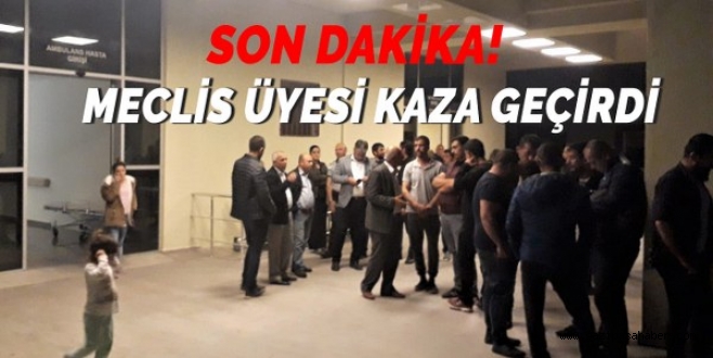 Meclis üyesi trafik kazasında yaralandı