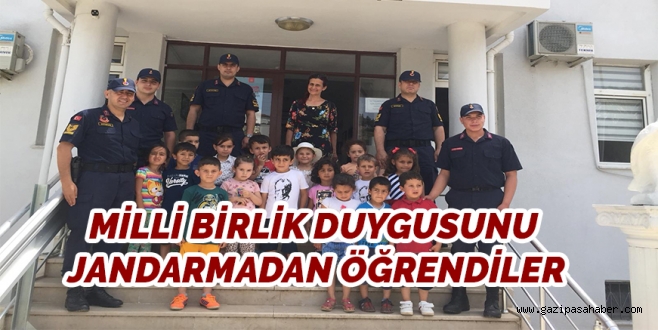 MİLLİ BİRLİK DUYGUSUNU  JANDARMA?DAN ÖĞRENDİLER