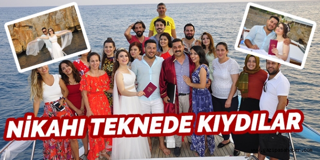 NİKAHI TEKNEDE KIYDILAR