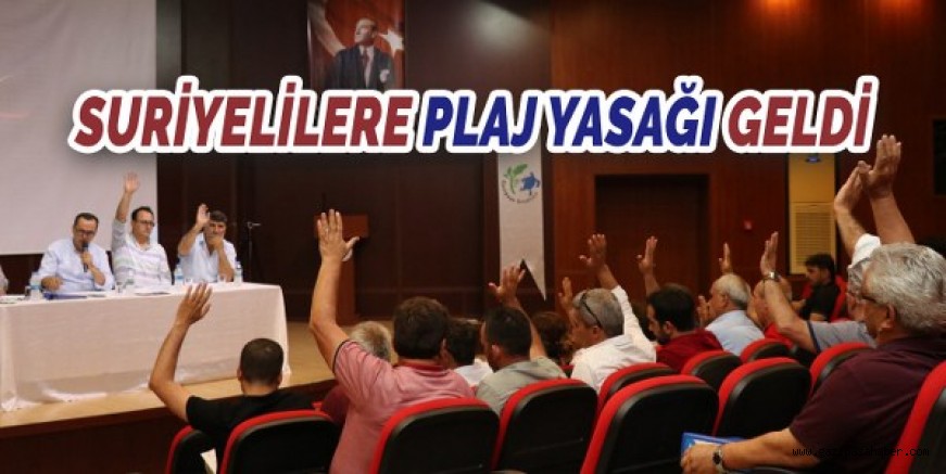 SURİYELİLERE PLAJ YASAĞI GELDİ