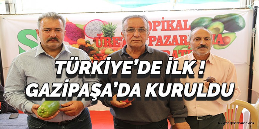 TÜRKİYE`DE İLK! GAZİPAŞA`DA KURULDU